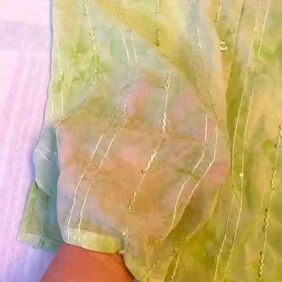 Vintage Blouse 👚  Light green - Picture 5 of 9